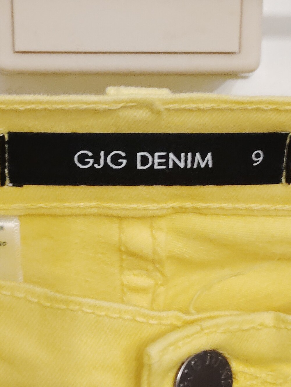 GJG Denim High-Rise Yellow Distressed Flare-Leg Jeans for Women 😮💨💛🫰🏾 - Picture 4 of 7